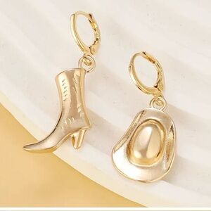 Western Boot & Hat Earrings, NWT
